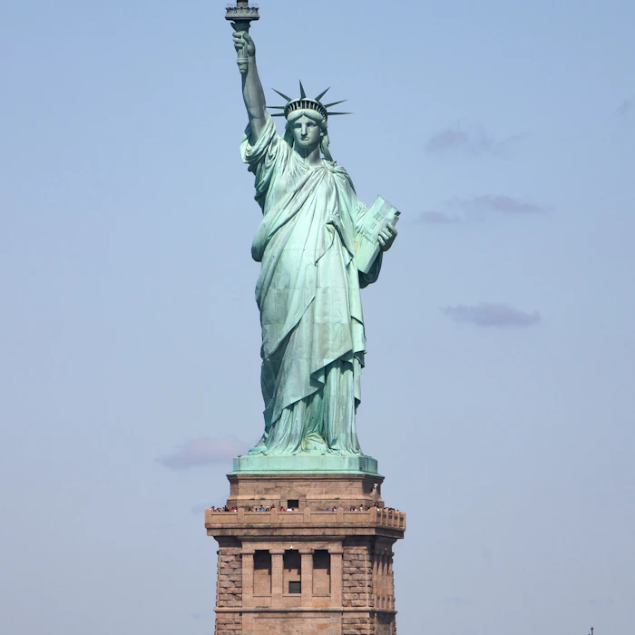 Statue of Liberty holding her torch